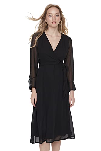 Robe maxi verte col rond idéale pour vos sorties et soirées d'été - 3