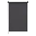 Produktbild Sekey Verdunklungsrollo ohne Bohren Klemmfix 70 cm breit, Seitenzugrollo Hitzeschutz Sichtschutz und Sonnenschutz Wandmontage Deckenmontage Klemmrollo für Fenster & Tür, 70 x 210cm, Grau