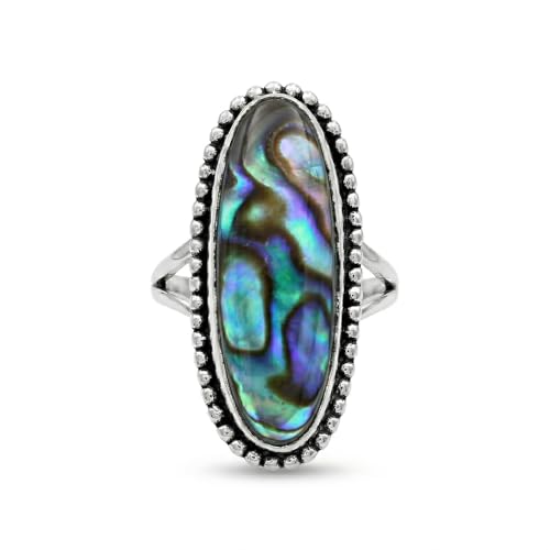 925 Sterling Silver Ring For Womens Gemstone Ring Sterling Silver Dainty Ring Bezel Set Gemstone Ring