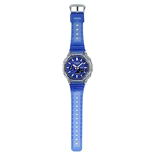 Casio Analog-Digital Blue Dial Men's Watch-GA-2100HC-2ADR - Image 5
