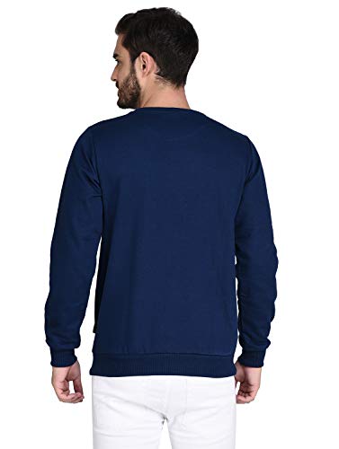 Image of Rigo Fleece Printed Round Neck Sweatshirt for Men | Full Sleeves Sweatshirt for Men | Casual Wear & Stylish Sweatshirts for Men