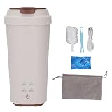 Fafeicy 500 Ml 300 W Hervidor Eléctrico Portátil de Viaje Pequeña Caldera de Agua de Acero Inoxidable Recargable 5000 MAh de Ebullición Rápida