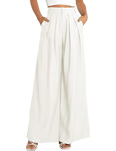 Women's High Waist Casual Wide Leg Palazzo Pants, Dress Pants for...