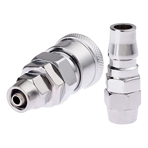 Image of (QRC) Pneumatic Fittings Air Line Hose Compressor Connector Quick Release Coupler Air Line Fittings for Air Line Hose (SP20 + PP20)