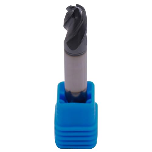 Image of BestParts 5Pcs 3 /8 inch Solid Carbide Ball Nose End Mill - Double End - AlTiN Coated, 4 Flute, 30 Degree Helix, 3 /8 inch Cutting Diameter, 3 /8 inch Shank Diameter, 9 /16 inch Length of Cut, 2-1 /2 inch Overall Length