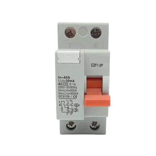 Disjoncteur différentiel 32A 30mA 6kA RCCB RCD 230V électromécanique pour tableau électrique