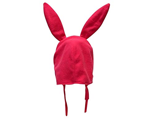 Family Matching Bunny Hat Cute Solid Pink Color Rabbit Ears Mom Kids Bunny Fleece Beanie Caps Warm Hats3