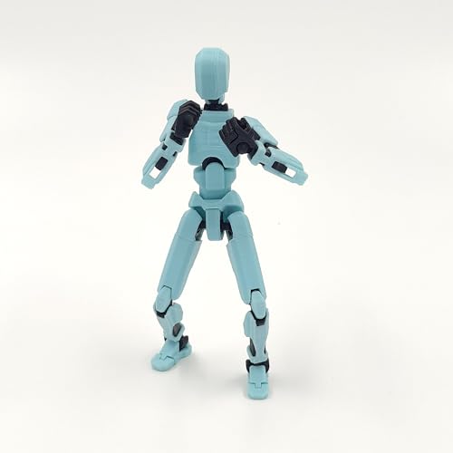 Image of Dummy 13 Action Figure Robot | Fully Articulated Robot Toy | 3D Printed (Cyan Armour)