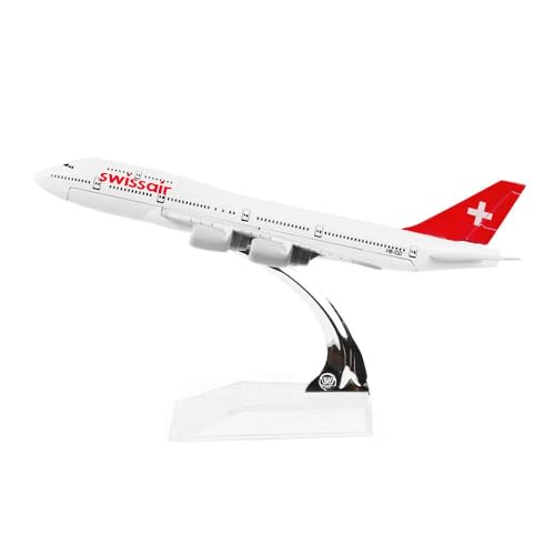 Image of Toys Uncle Diecast Aeroplane Scale Model, (B747 Swiss)