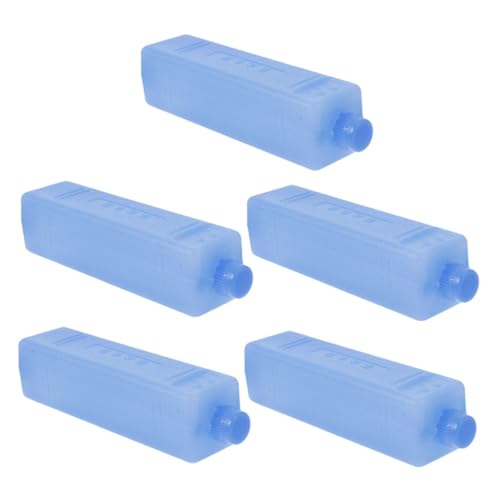 Abaodam 5 Piezas Unidades de Pequeños Bloques de Hielo Reutilizables para Neveras y Loncheras Paquetes Refrigerantes Recargables para Picnic Camping y Doméstico