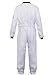 frawirshau Astronaut Costume Adult Role Play Cosplay Costumes Spaceman Flight Jumpsuit Space Suit for Men White 2XL