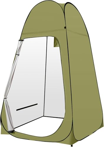 Image of Leosportz Pop Up Tent for Camping - Dress Changing Tents Portable for Men and Women | Camping Bathroom Toilet Pop Up Tent with Full Privecy (Green)