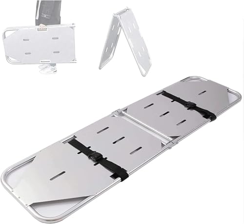 Cazzetta di salvataggio di alluminio portatile di alluminio di emergenza con cinture di sicurezza, 350Lbs capacità Ambulanza medica Risparmiatore per gli ospedali Trasporto domestico Design compatto