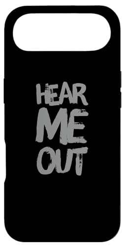 �ʔ������[���A�e�L�X�g �ʔ����l�̂��߂̖ʔ������p Hear Me Out �X�}�z�P�[�X iPhone Air �p