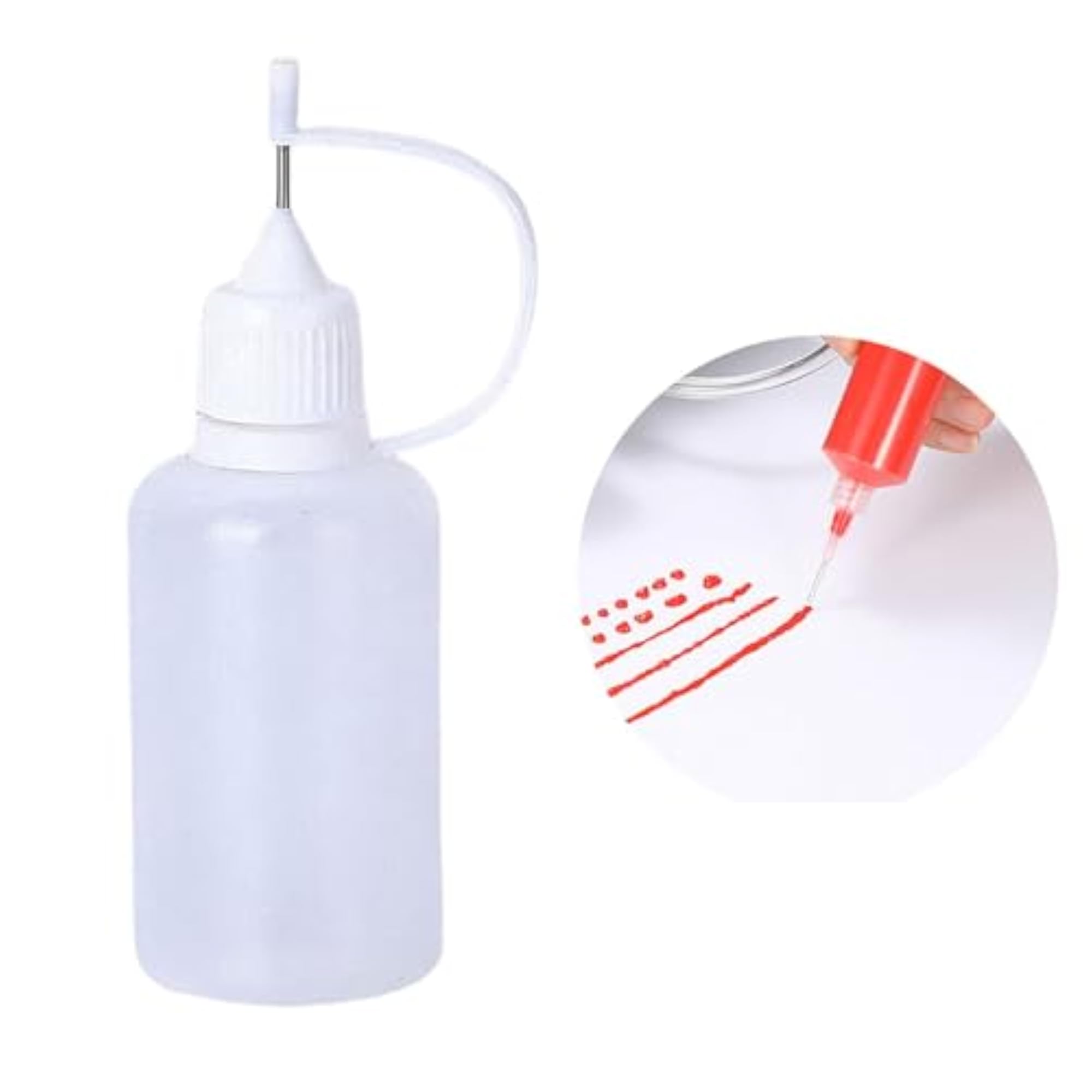 10x Pin Tip Squeeze Bottles for DIY Quilling Craft, 30ml