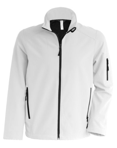 Chaqueta Kariban para hombre en blanco y XL con diseño minimalista ligero