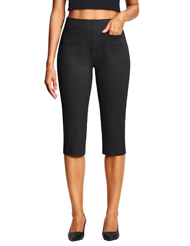 ISEEGZ Capri Pants for Women with Pockets 18