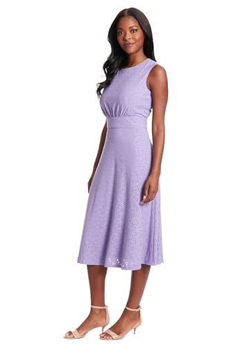 Image of London Times Women's Dresses Inset Waist Midi Dress Career Office Occasion Guest of