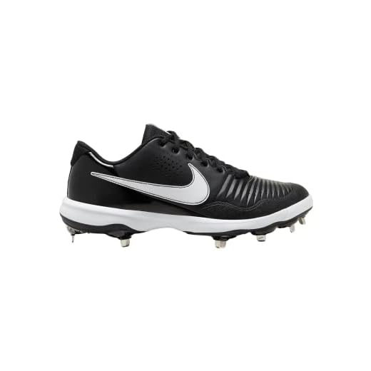 Nike Alpha Huarache 3 Varsity Low CT0829-002 Black-White Mens Metal Baseball Cleats 8 US