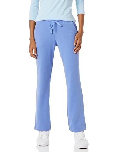 Amazon Essentials Damen Jogginghose Mit Geradem Bein Und Kordelzug Für Damen, Fleece – (In Übergröße Erhältlich), Blau, L
