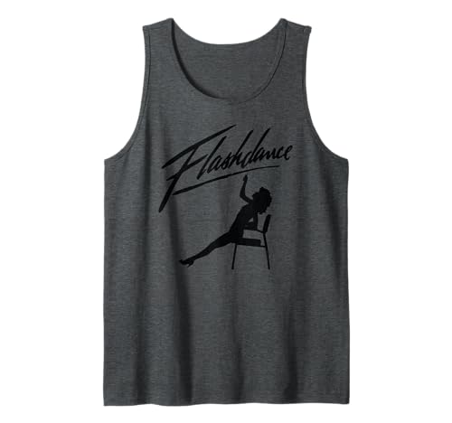 Flashdance Maniac Dance Silhouette and Logo Vintage Movie Tank Top
