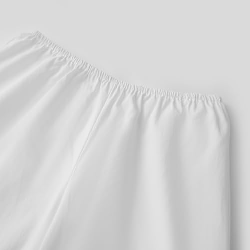 Women Summer Capri Palazzo Pants Elastic Waist Floral Eyelet Hollow Out Ruffle Hem Wide Leg Trousers Boho Loose Beach Pants4