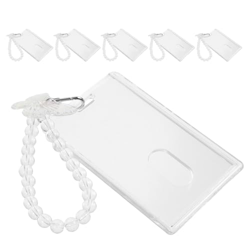 Porte-cartes transparents PVC Healvian lot de 6 avec mécanisme coulissant 105x65 cm