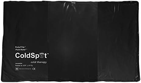 11-1252 Urethane Cold Pack, Over Size, Black: Urethane, Oversize, 11" X 21"