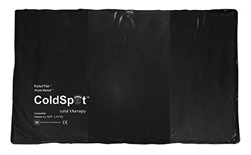 11-1252 Urethane Cold Pack, Over Size, Black: Urethane, Oversize, 11" X 21"