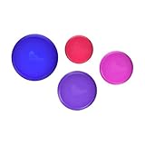 Farberware 5163784 Huggers Reusable Silicone Food Savers, Set of 4, Berry, 4.2 x 4.2 x 0.8 inches,