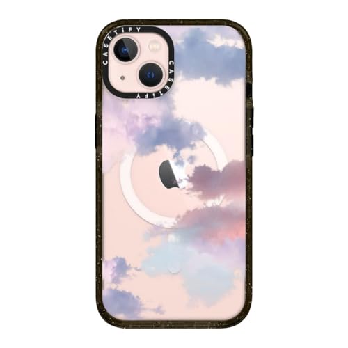 CASETiFY MagSafe �Ή� �C���p�N�g�P�[�X iPhone 13 - Clouds - �N���A �u���b�N