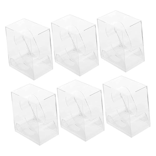 Holibanna 6Piezas Exhibición De Transparente De Organizador Portátil De Práctico y Protección Rasguños Para Almacenamiento De Relojes