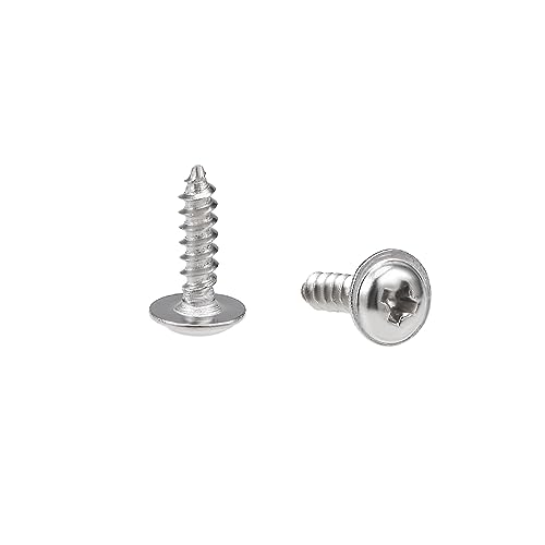 Tornillos Autorroscantes con Arandela 2x8mm y 3x8mm Acero Inoxidable 100pcs miniatura 5