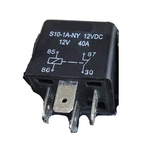 Relais S10-1A-NY 12VDC avec base à 4 broches V4-1A-12V-40A pour circuit