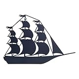 Decora tu hogar con estilo vintage con esta original placa de metal inspirada en barcos y marineros
