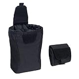 TOPTACPRO MOLLE Dump Pouch Drawstring Foldable Magazine Organizer Military Utility Pouch for Tactica