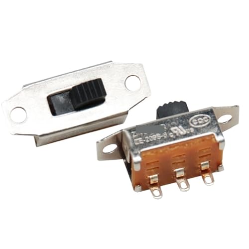 Interrupteur DPDT ON-OFF glissière bouton composant électronique soudure - 2