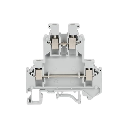 Conector de tornillo de doble nivel UKK 3, bloque de terminales de 2,5 mm² para carril DIN