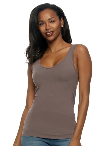 Image of Felina Reversible Cotton Womens Tank Top | 4-Pack