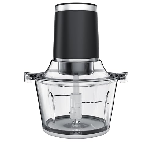 Arendo Multi Zerkleinerer - Universalzerkleinerer mit großer 1,5 Liter Glasschüssel - Food Processor mit kraftvollem Motor - 4-flügeliges Spezialmesser aus Edelstahl- Schwarz Edestahl - 400 Watt Arendo Multi Zerkleinerer - Universalzerkleinerer mit großer 1,5 Liter Glasschüssel - Food Processor mit kraftvollem Motor - 4-flügeliges Spezialmesser aus Edelstahl- Schwarz Edestahl - 400 Watt