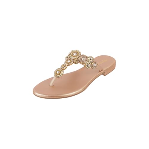 Image of Metro Women's Faux Leather Embellished Comfy Slippers