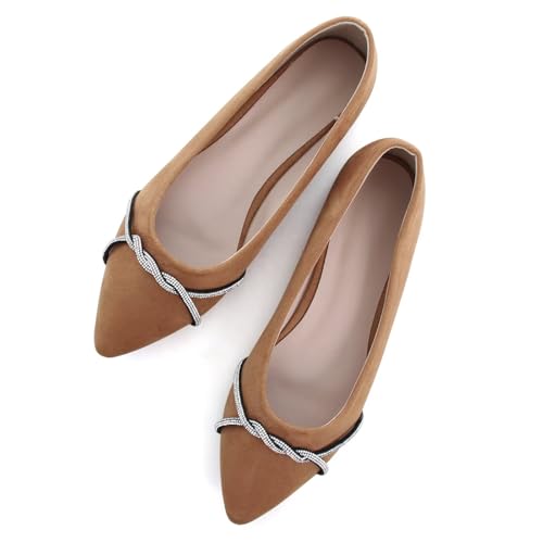Image of Stunner Womens Flats Fashion Pointed Toe Bowknot Ballet Flats Cute Slip On Dress Flats Comfortable Party Wedding Flats2
