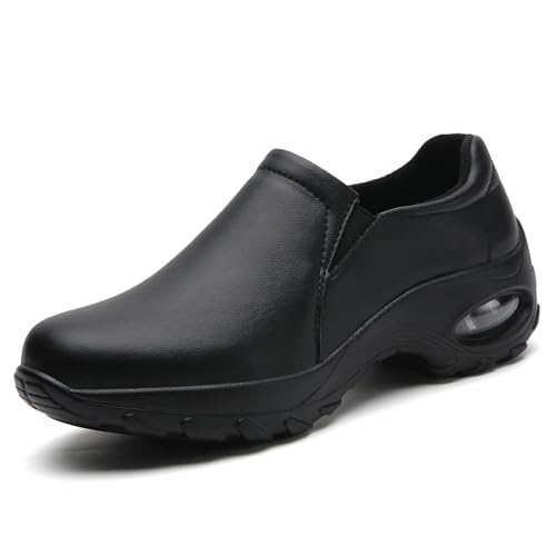 Image of Women's Nursing Shoes Slip On Lightweight Slip Resistant Comfort Non Slip Waterproof Food Service Work Shoes