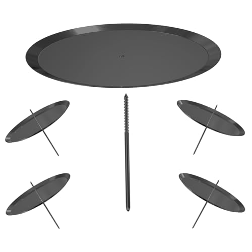 Adventskranz Kerzenhalter, 7.5cm Schwarz Adventskerzenhalter Metall...