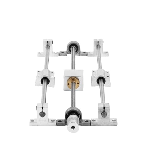 Metal Ball Screw nut T8 Lead Screw Set Lead 8mm 200mm- 600mm 3D Printer Parts KP08 Linear Rail Shaft Linear Bearing Block SC8UU SK8(300mm)