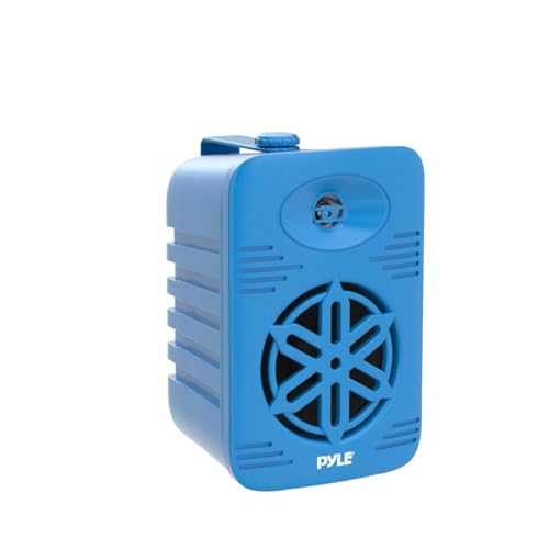 Image of PyleUsa Indoor Outdoor Speakers Pair - 500 Watt Dual Waterproof 5.25 inch 2-Way Full Range System w / 1 /2 inch High Compliance Polymer Tweeter - in-Home, Boat, Marine, Deck, Patio, Poolside (Blue) - PDWR55BL