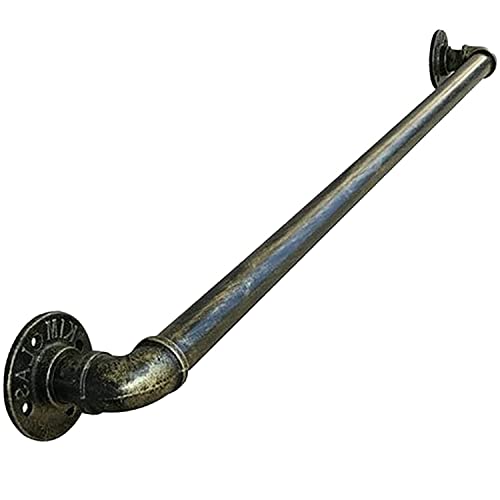 Rambarde de securite en acier retro de 2.9m avec fixation murale ultra stable - 2