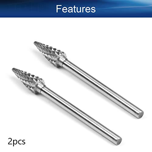 Fresas rotativas Auniwaig 0.24 pulg 2 piezas miniatura 4