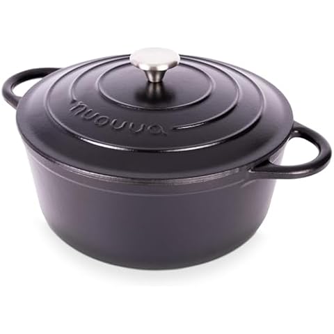 Nuovva Enamelled Cast Iron Dutch Oven Cover