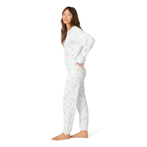 Image of PJ Salvage Women's [Amazon Exclusive] Cloud Jersey Jogger Pajama 2-piece Pj Set